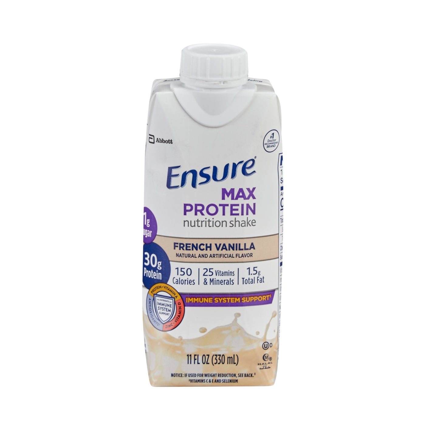 ENSURE, MAX PROTEIN NUTRITION VANILLA 11OZ (4/PK 3PK/CS)