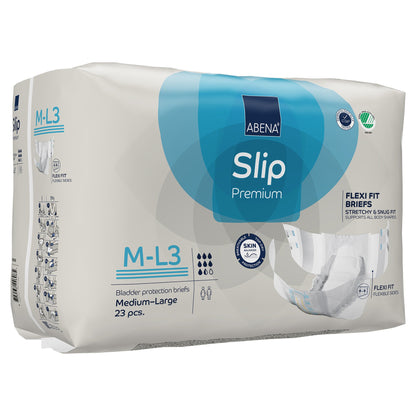 BRIEF, INCONT SLIP FLEX FIT PREM M3-L3 MED/LG (23/PK 4PK/CS)