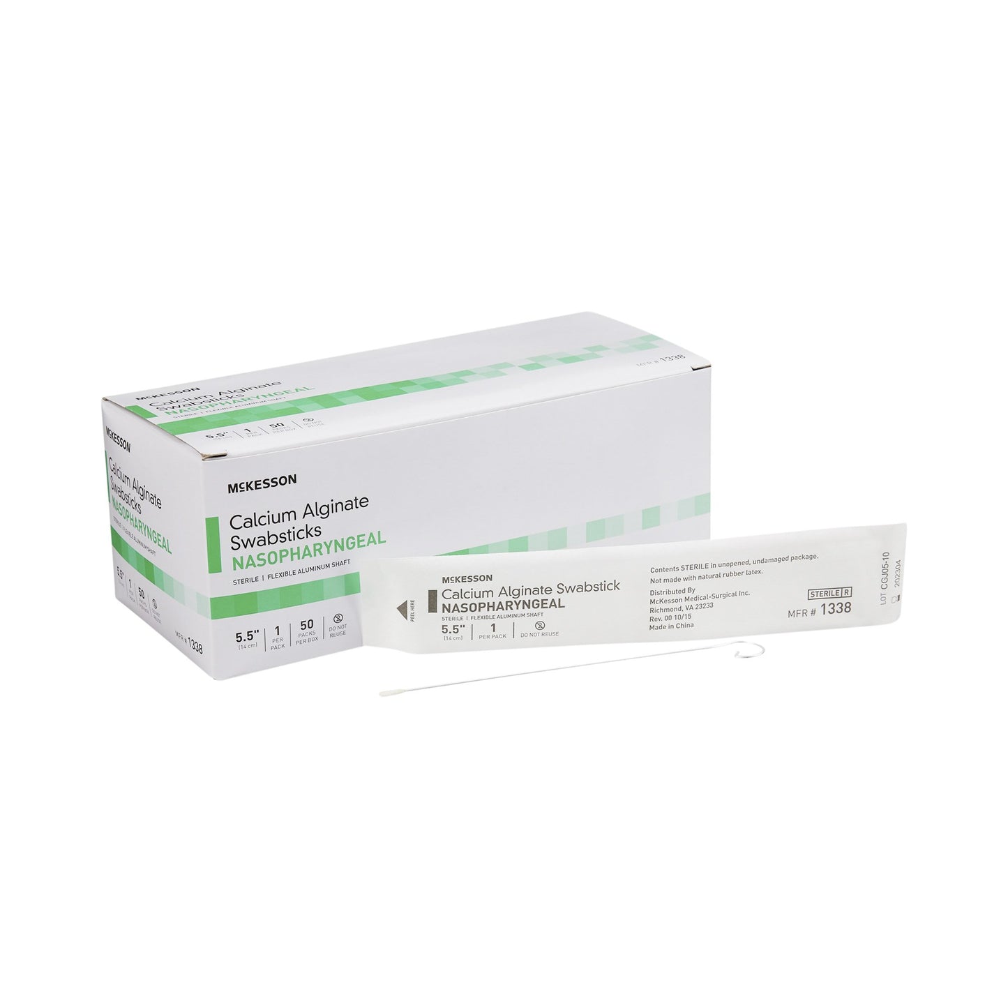 SWABSTICK, CALCIUM ALGINATE (50/BX)