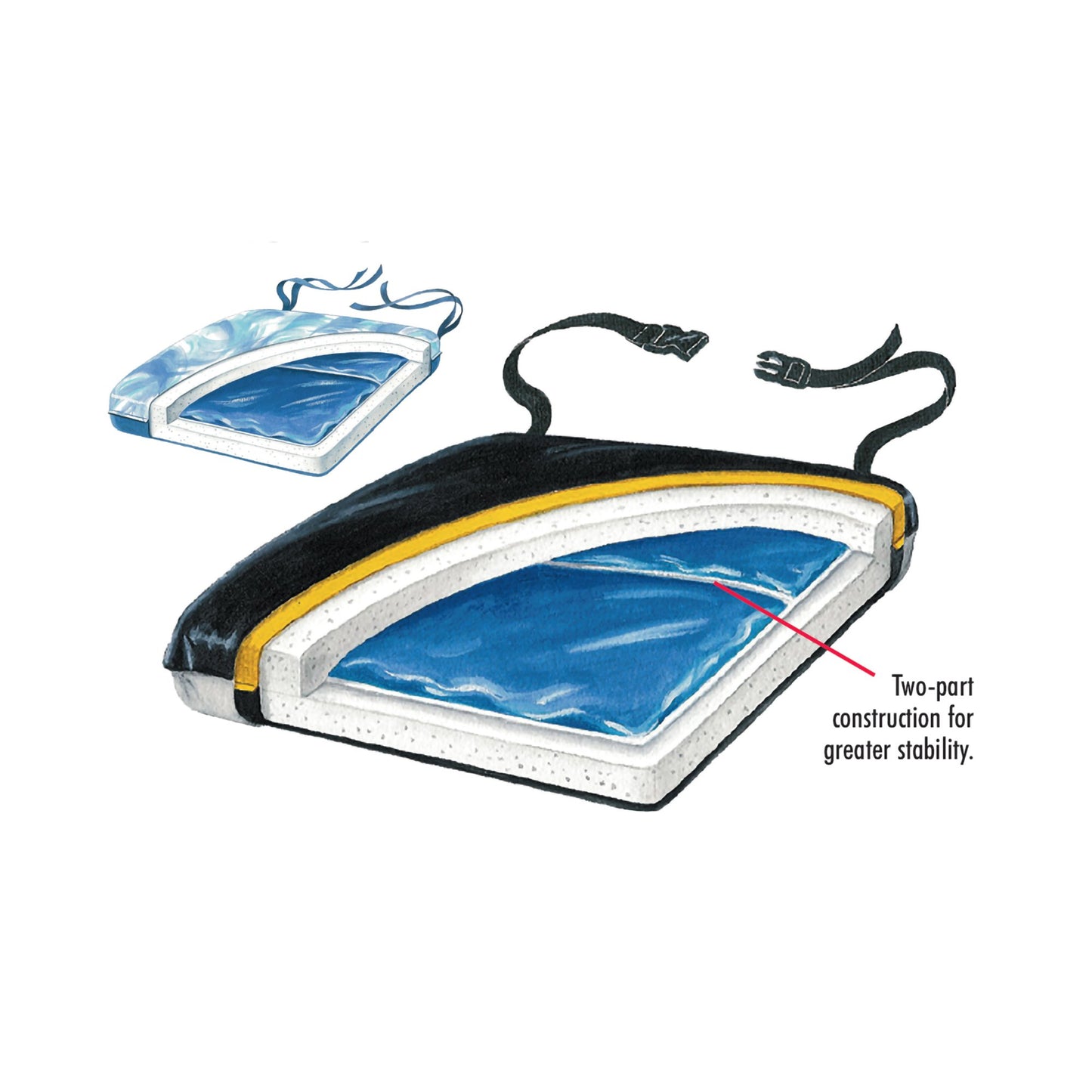 CUSHION, ECONO-GEL POLY CVR