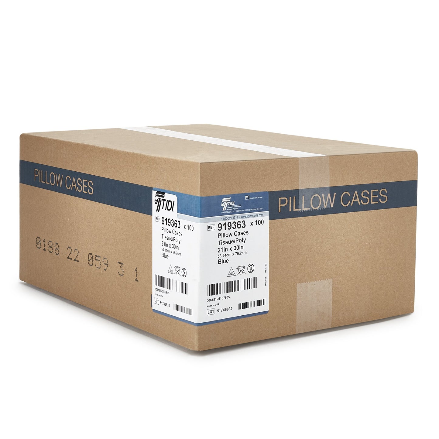 PILLOWCASE, TISS POLY 21X30 (100/CS)