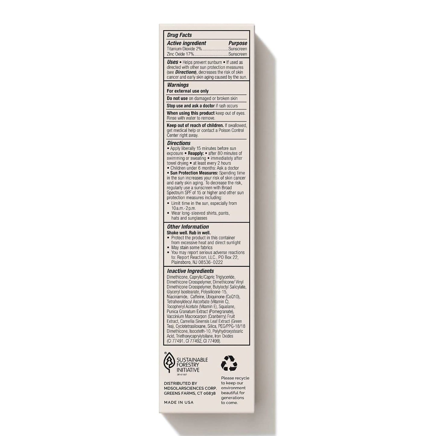 CREAM, SPF MD MINERAL BB LIGHT1.23OZ (3/PK 8PK/CS)