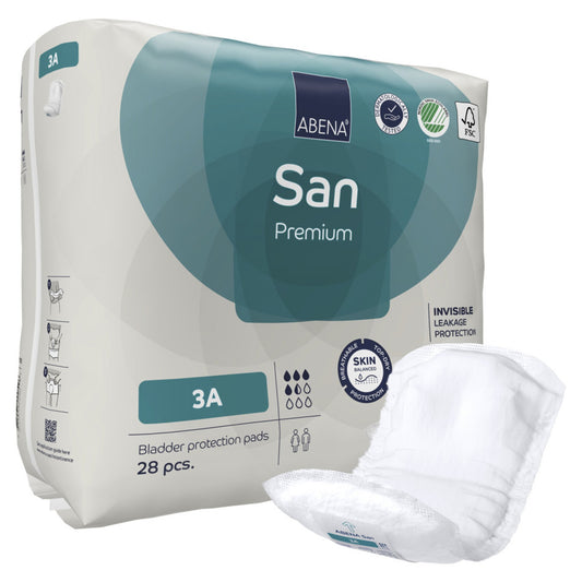 PAD, BLADDER CNTRL ABENA SANI ADLT 3A (28/PK 7PK/CS)