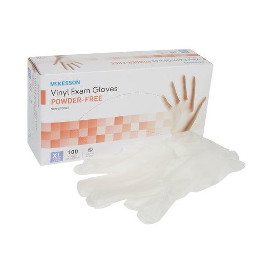 GLOVE, EXAM VNYL XL N/S (100/BX 10BX/CS)