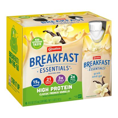 CARNATION, BREAKFAST ESSENTIALS HI PROTEIN LIQ FR VAN (6/PK