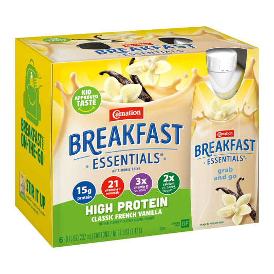 CARNATION, BREAKFAST ESSENTIALS HI PROTEIN LIQ FR VAN (6/PK
