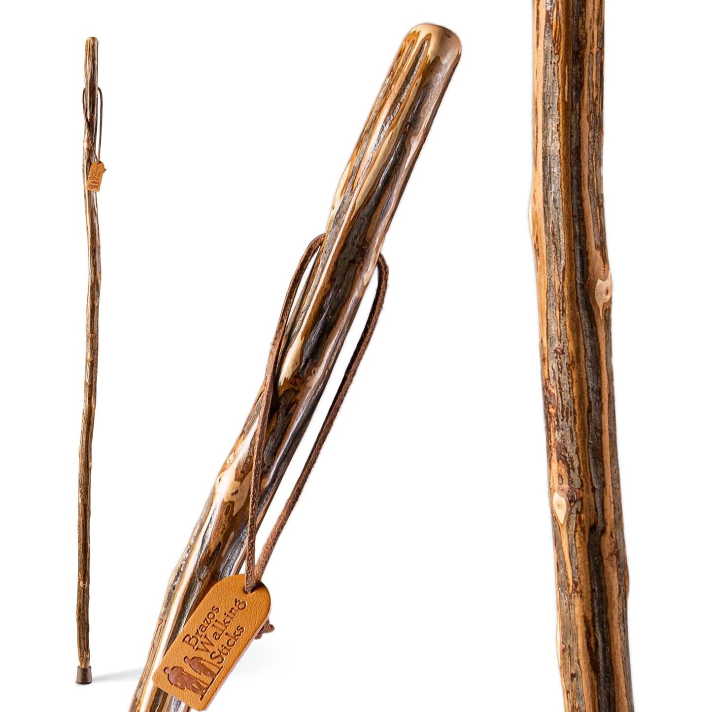 STICK, WALKING IRON WOOD BRAZOS FREE FORM 48"