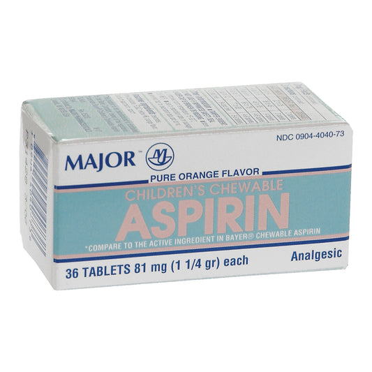 ASPIRIN, TAB CHEW 81MG (36/BT)