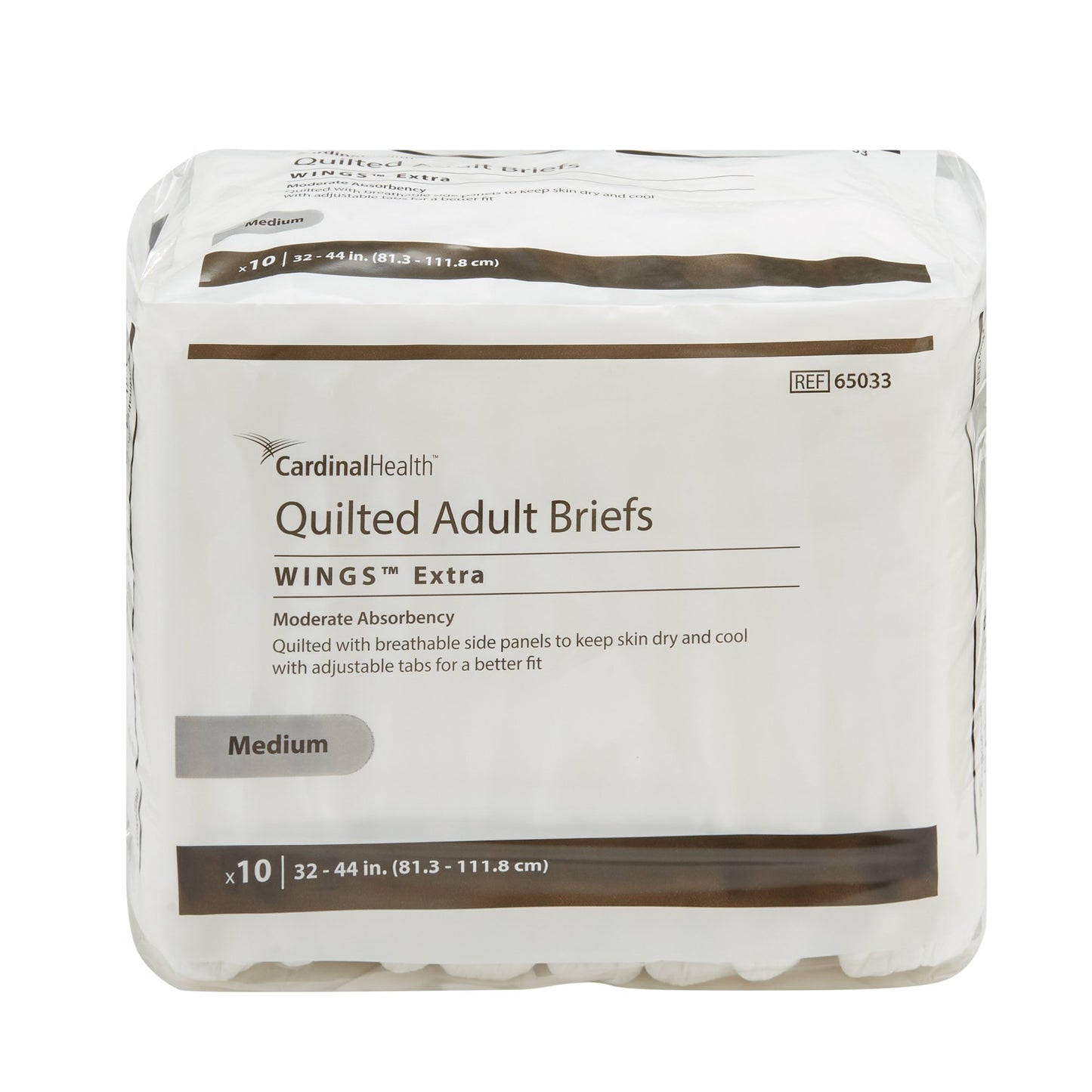 BRIEF, SIMPLICITY QUILTED ADLTMODERATE ABS (10/BG KENICO