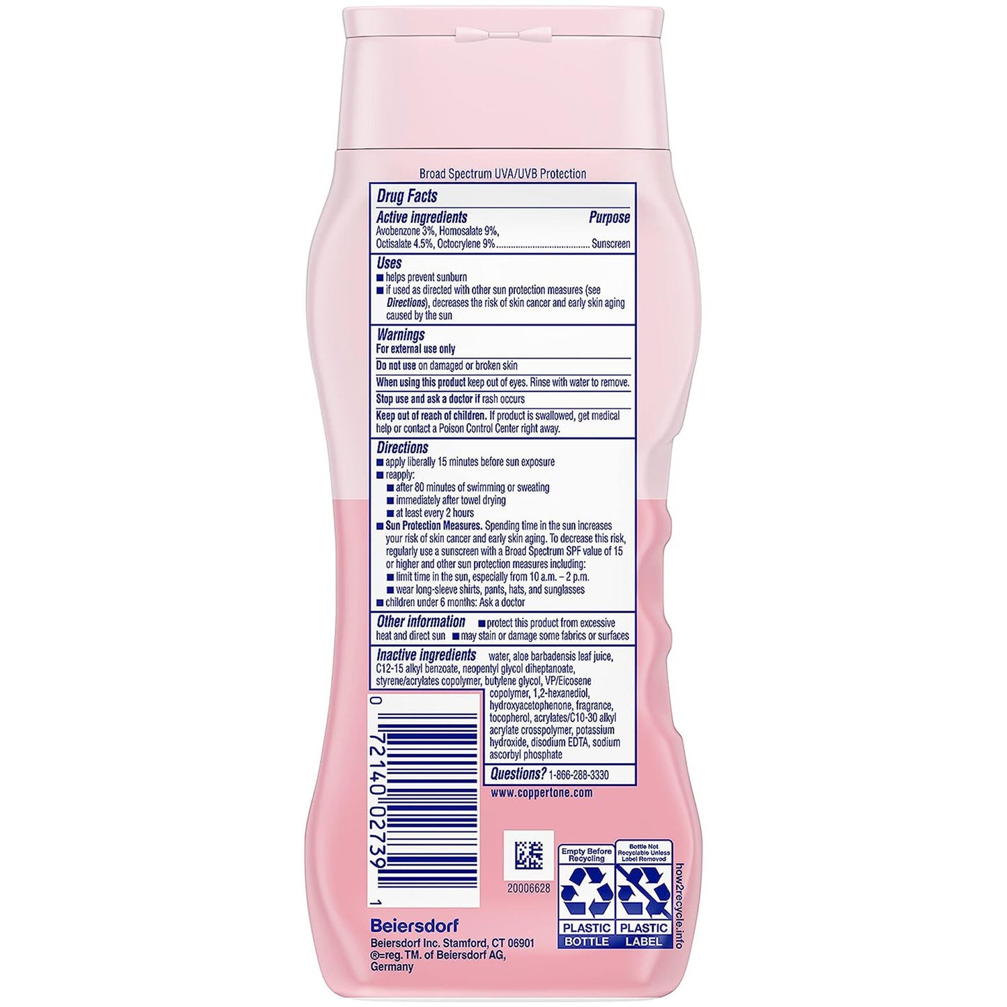 COPPERTONE, LOT WATER BABIES SPF50 8OZ