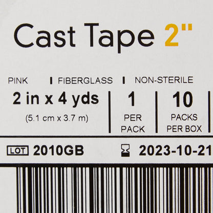 TAPE, CAST PNK LF 2"X4YDS (10RL/BX)