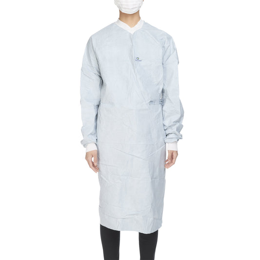 GOWN, SURG AERO CHROME AAMI 4 STR SLVR SM/MED (34/CS)