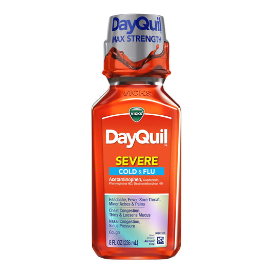 DAYQUIL, LIQ VICKS SEVERE COLD& FLU 8OZ