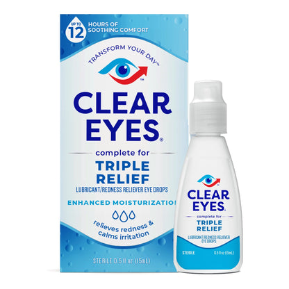 CLEAR EYES, DRP TRIPLE RELIEF REDNESS RELIEVER 0.5OZ
