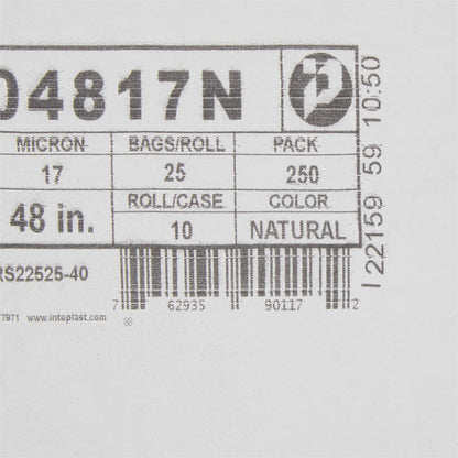 LINER, TRASH CAN CLR 17MIC 40"X48" 40-45GL (250/CS)