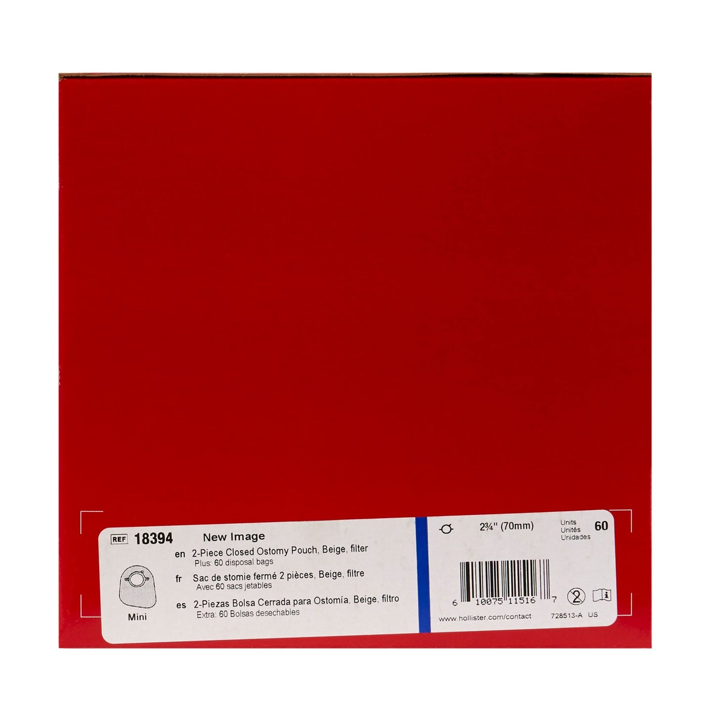 POUCH, NEW IMAGE BGE MINI FLTR2 3/4" 70MM (60/BX)