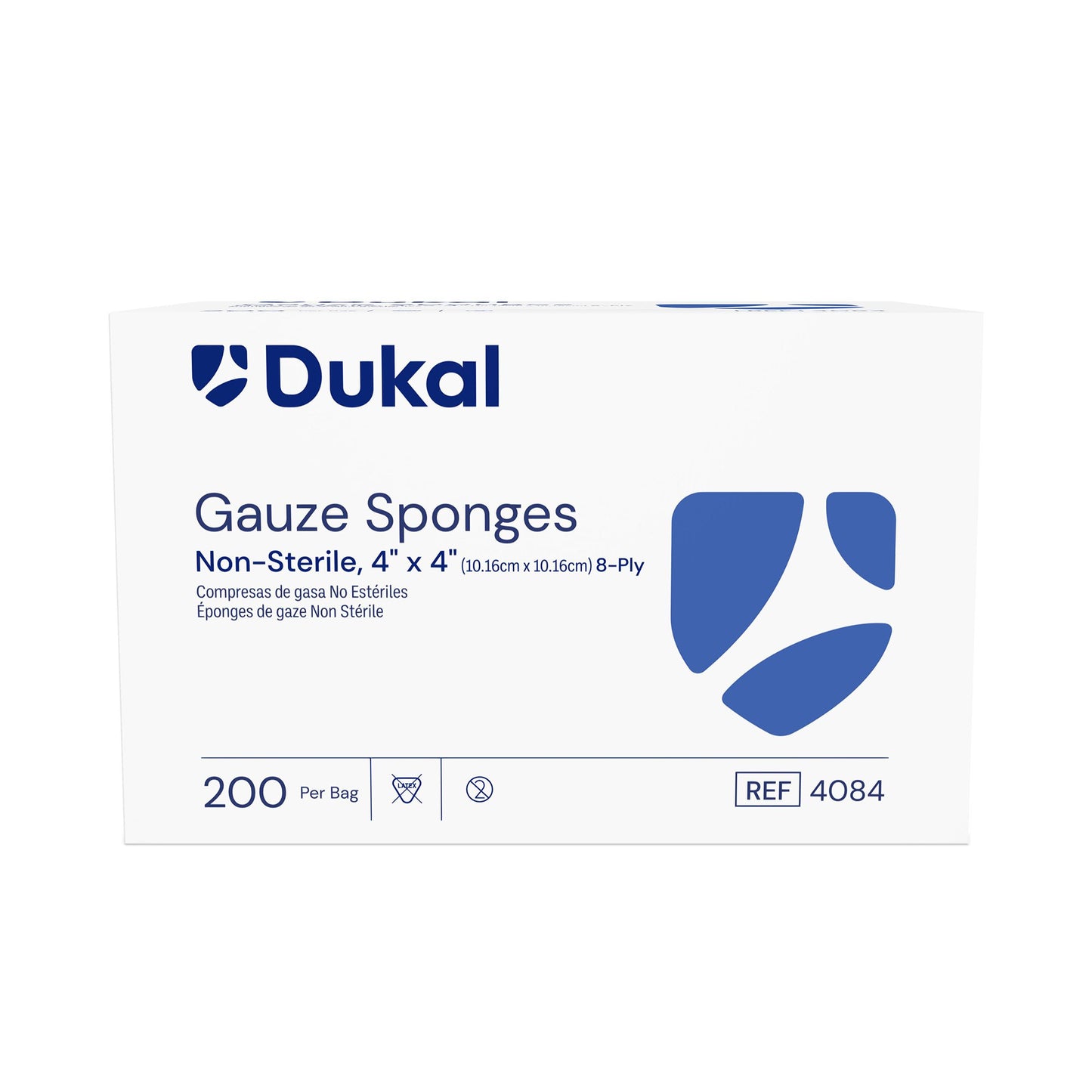 GAUZE, 4"X4" 8PLY N/S (200/BX 20BX/CS)