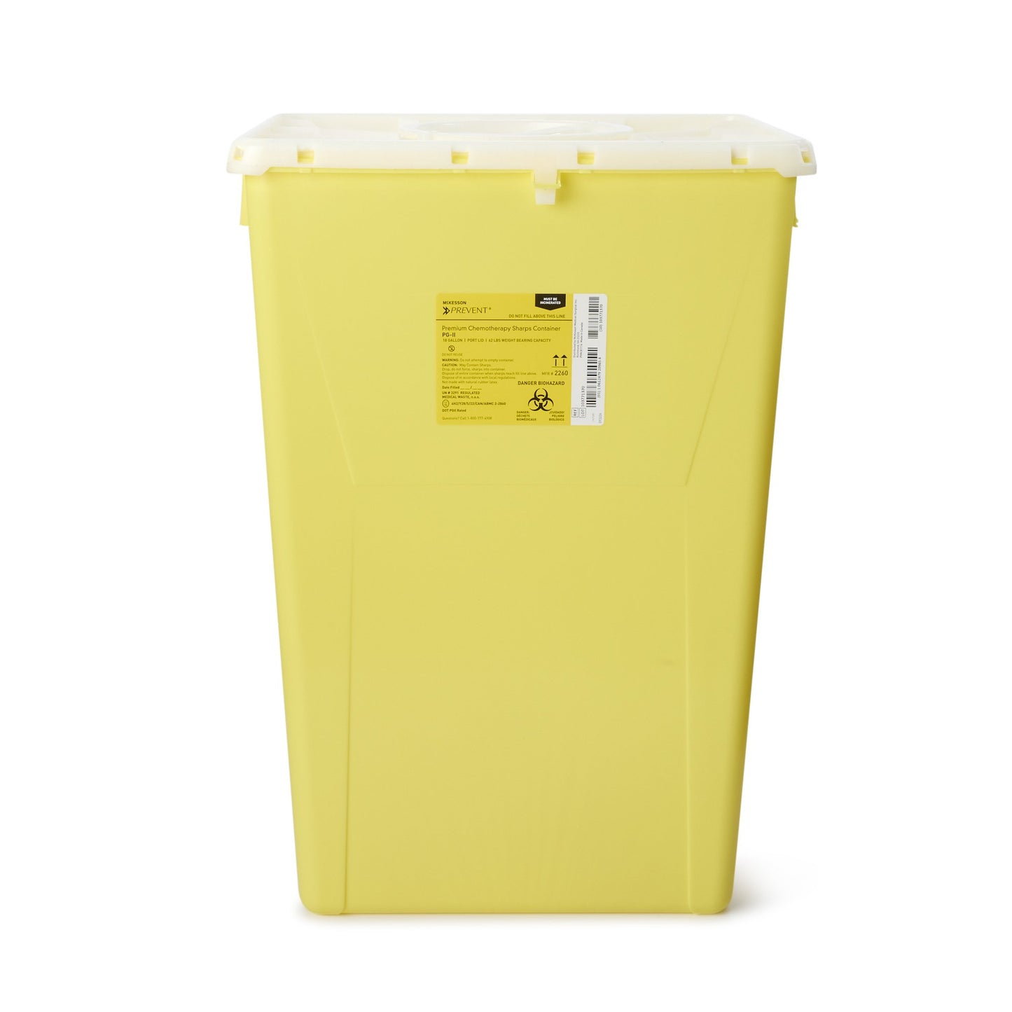 CONTAINER, SHARPS CHEMO YLW 18GL (7/CS)