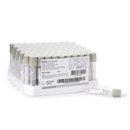 TUBE, BLD COL SODFL GRY 4ML PLAS VACUTAINER (100/BX 10BX/CS)