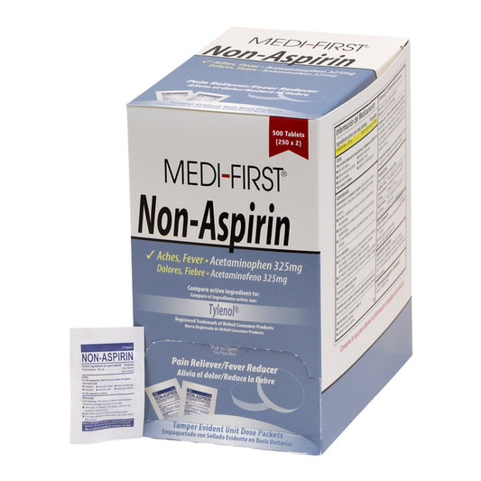 MEDI-FIRST NON-ASPIRIN, TAB 325MG (500/BX)