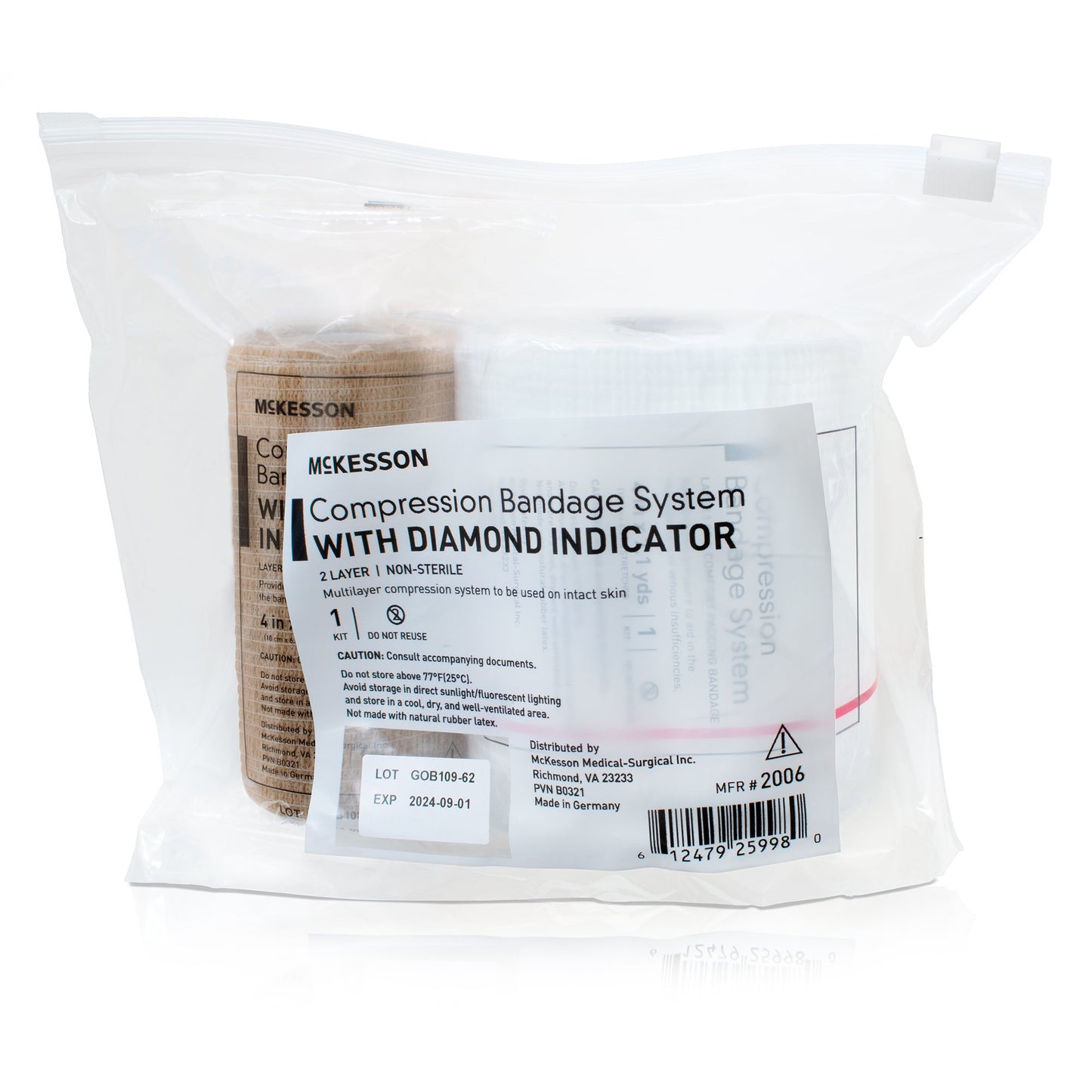 BANDAGE, COMPRSN 2LAYER SYS N/S (1/BG 8BG/CS)