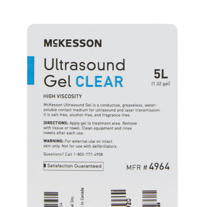 GEL, ULTRASOUND CLR 5L (4/CS)