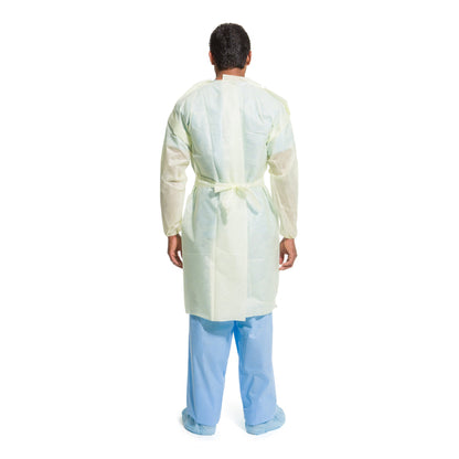 GOWN, UNIV ELAS CUFF YLW MED-LG (10/PK 10PK/CS)