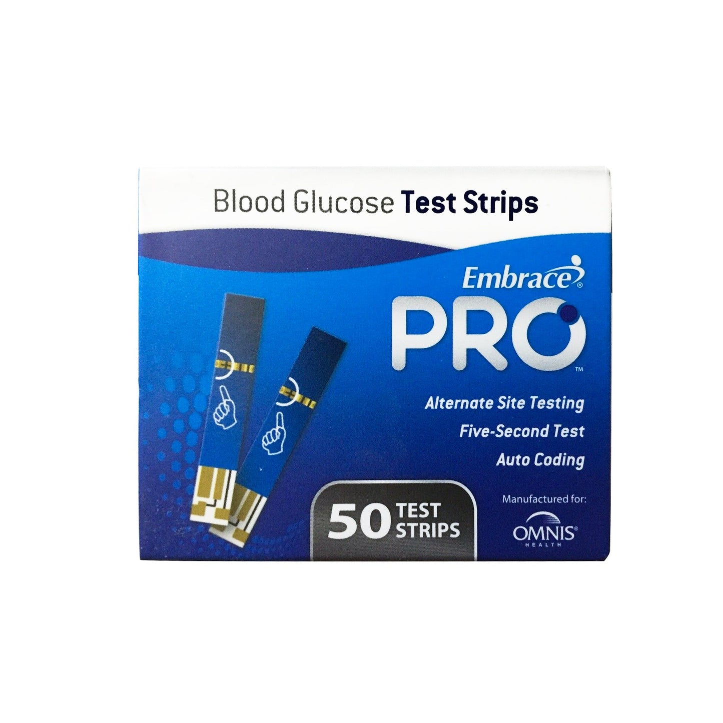 TEST STRIP, BLD GLUC EMBRACE PRO (50/BX 300BX/CS)