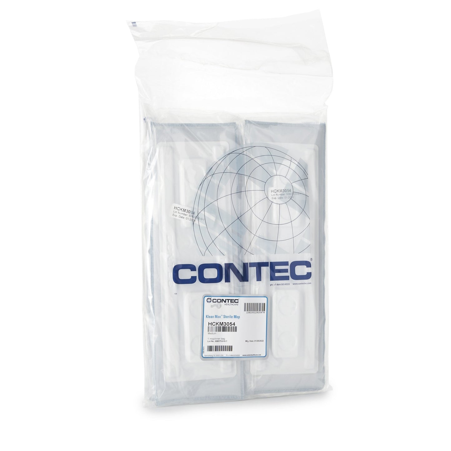 MOP, KLEAN MAX DISP POLYESTER/MICROFIBER HEAD MED (24/CS)
