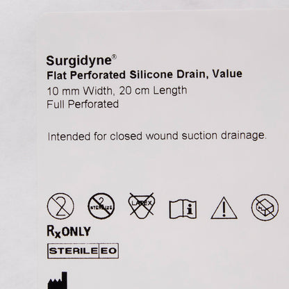DRAIN, HUBLESS FLT 3/4 PERF 10MMX20CM (10/CS)