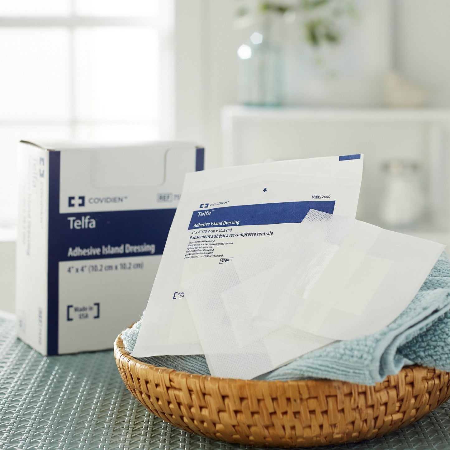 DRESSING, TELFA ISLAND 4"X4" (25/BX 8BX/CS) KENDAL