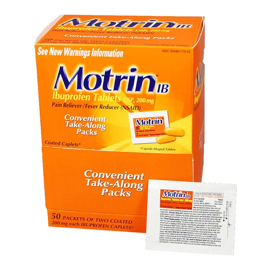 MOTRIN, CAPL IB PAIN RELEIVER (2/PK 50PK/BX 12BX/CS)