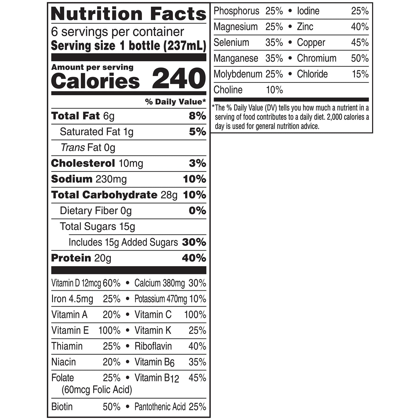 BOOST, HIGH PROTEIN CHOCOLATE 8OZ (6/PK 4PK/CS)
