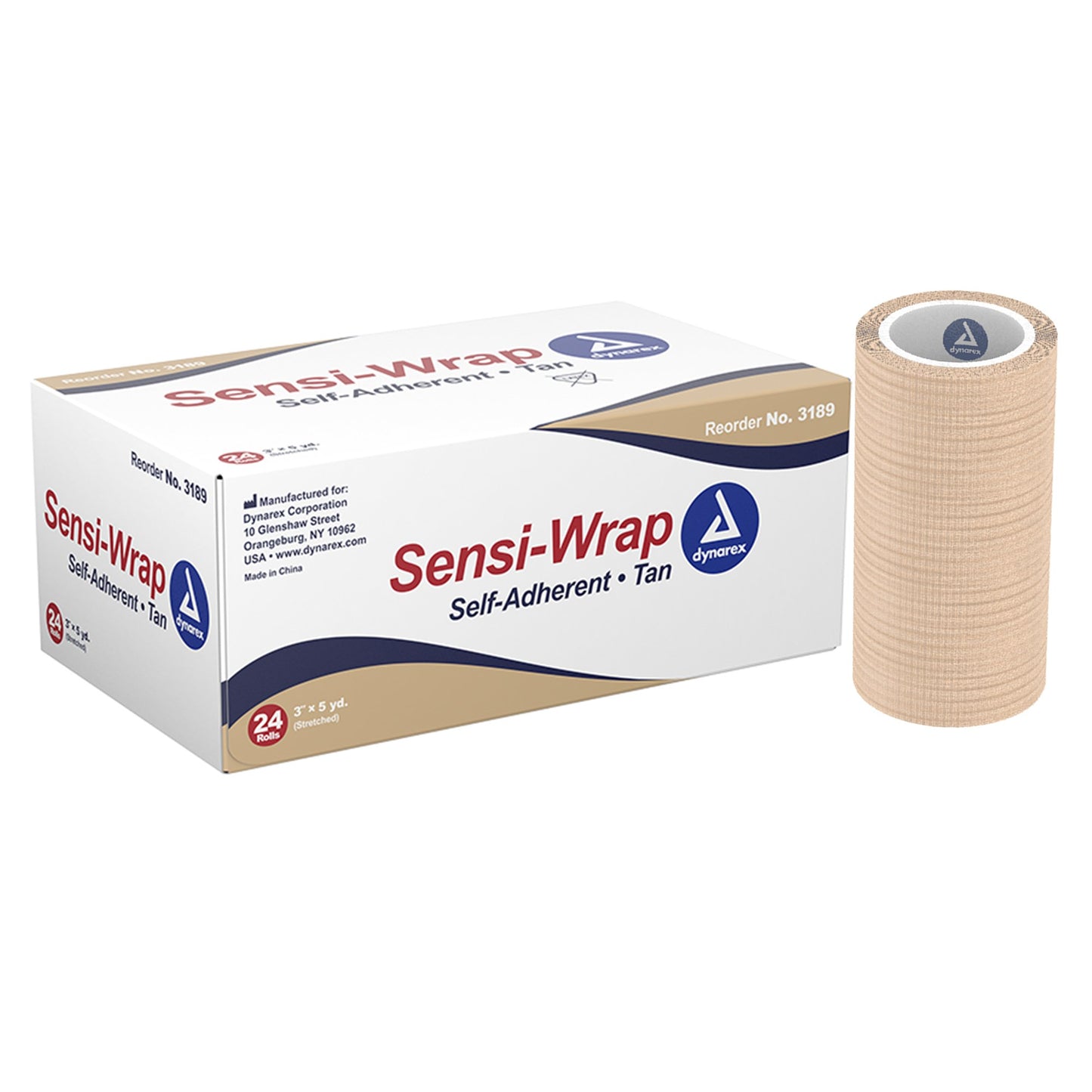 <ul><li>Sensi-Wrap bandage sticks to itself, but not to other materials