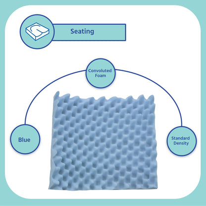 CUSHION, CONVOLUTED WC 18X16" (12/CS)