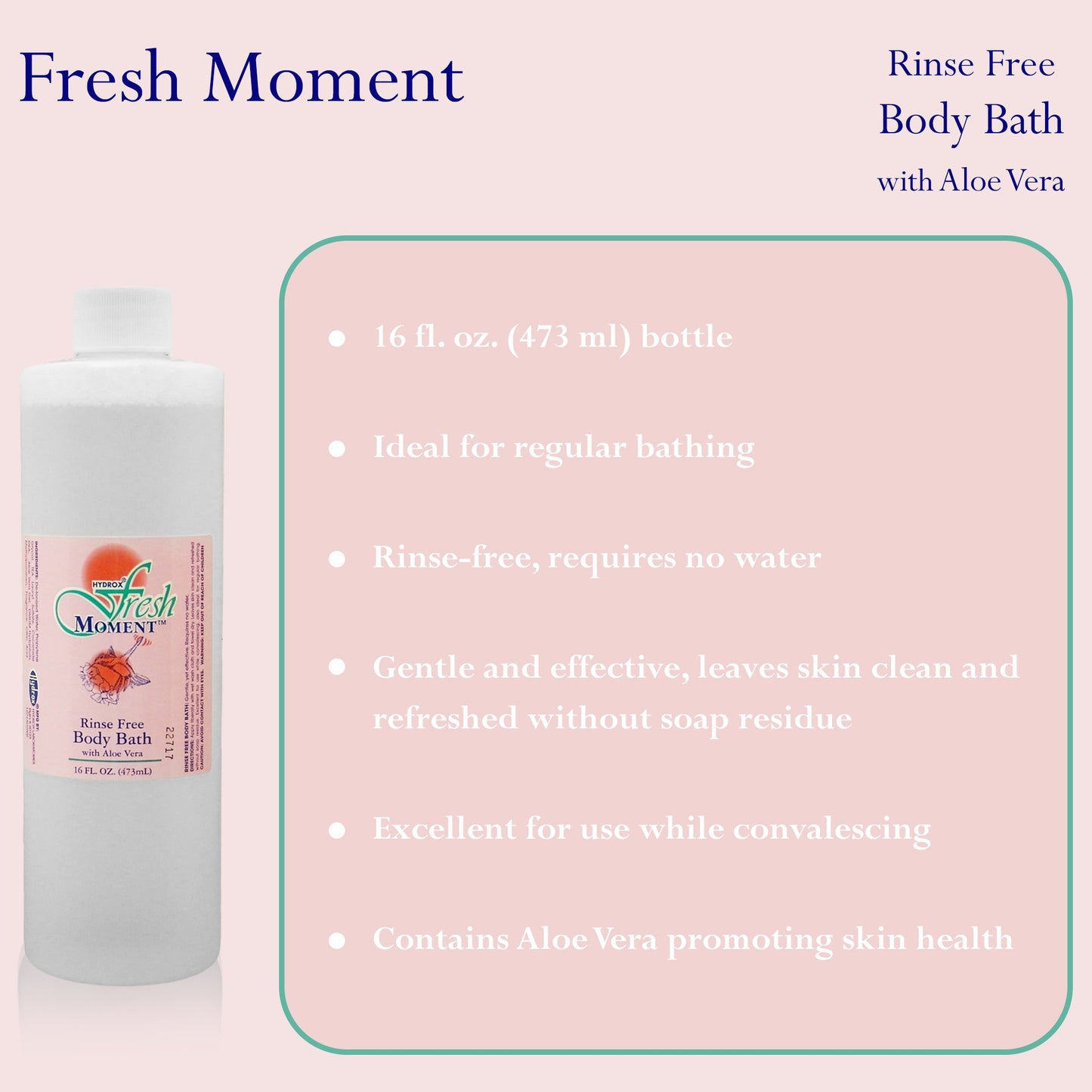 BODY WASH, RINSE FREE 16OZ (12/CS) EC